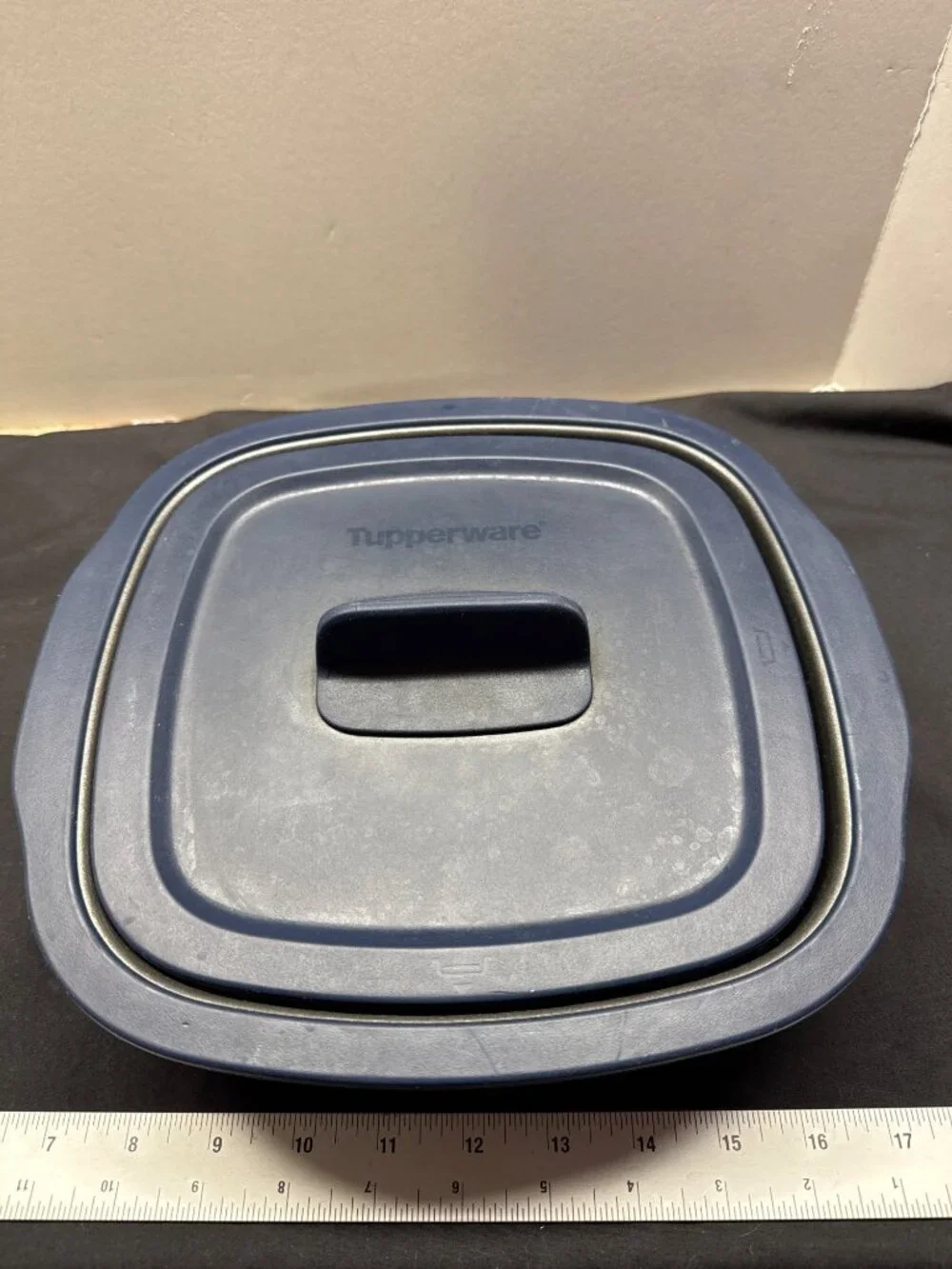 Tupperware MicroPro Series Square Grill Pan Ring Lid 9